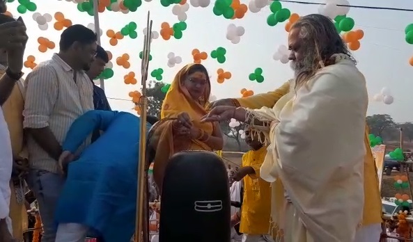 महंत रामसुंदर दास ने की जैतेश्वर शिवलिंग की प्राणप्रतिष्ठा