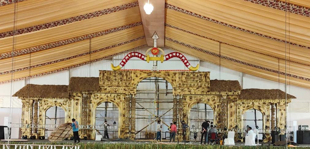 राष्ट्रीय रामायण महोत्सव : अरण्य कांड की थीम पर सजा मंच
