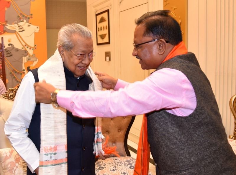  राज्यपाल से मिले सीएम साय