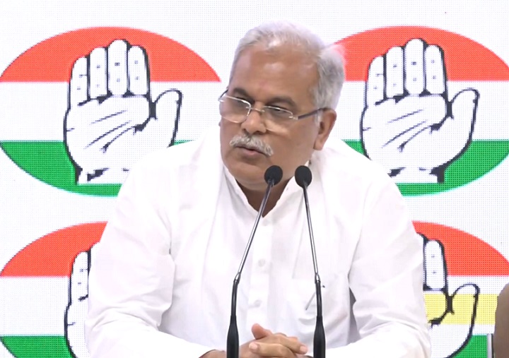 एआईसीसी की बैठक में शामिल होने दिल्ली रवाना हुए भूपेश