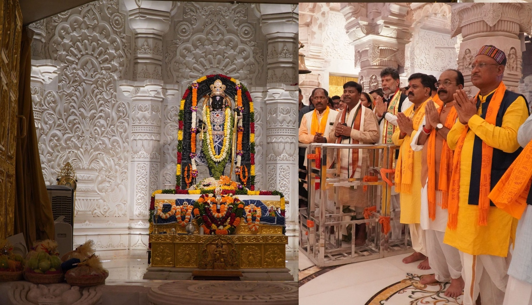 शुभ घड़ी आई, साय कैबिनेट ने अयोध्या धाम में किए श्रीरामलला के दर्शन