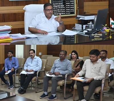 कलेक्टर ने फ्लोरोसिस एवं नियंत्रण के लिए अधिकारियों की ली बैठक