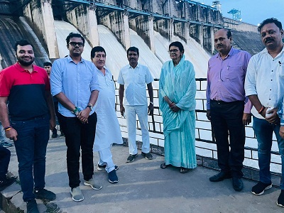 मिनीमाता बांगो डेम का अवलोकन करने पहुंचीं सांसद ज्योत्सना महंत