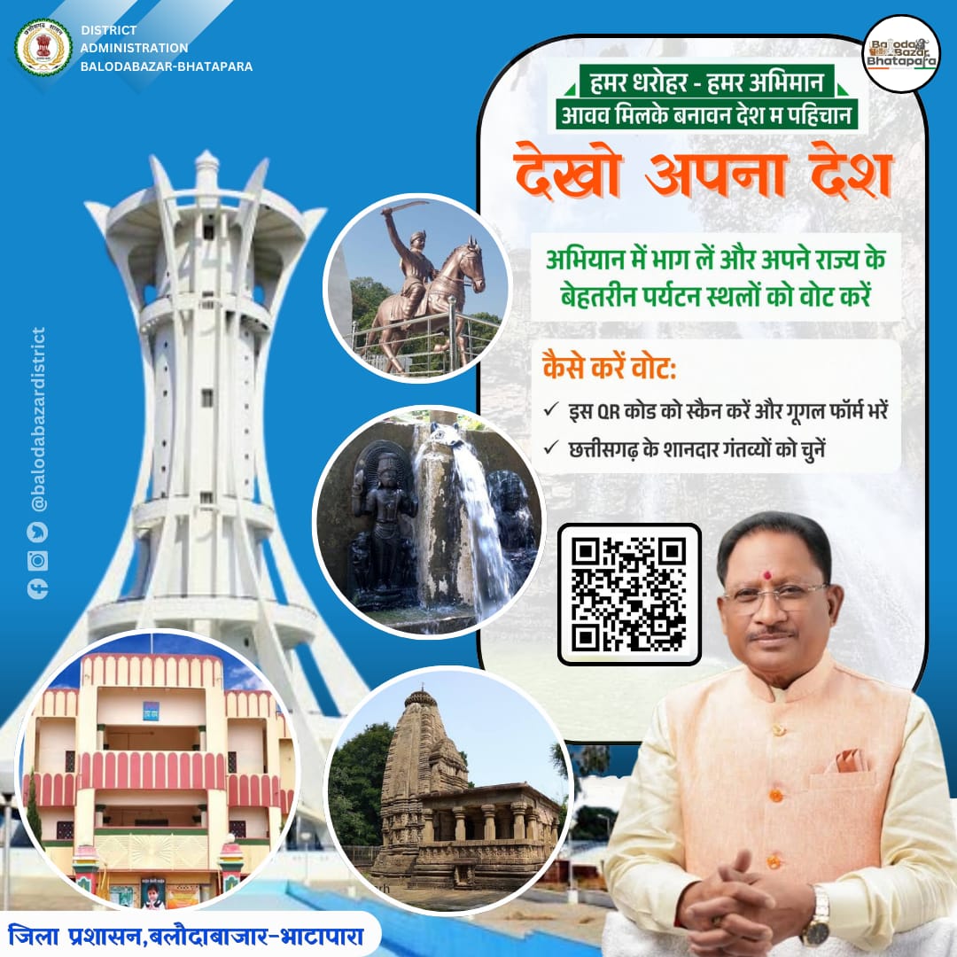 'देखो अपना देश" अभियान में वोट कर अपने राज्य के गंतव्यों को बनाएं राष्ट्रीय धरोहर