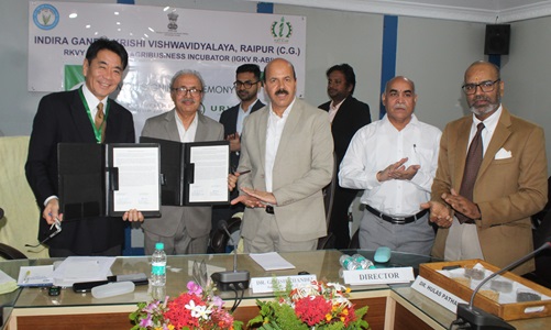 कृषि विश्वविद्यालय के स्टार्टअप के उत्पाद जापान और अन्य एशियाई देशों में बिकेंगे