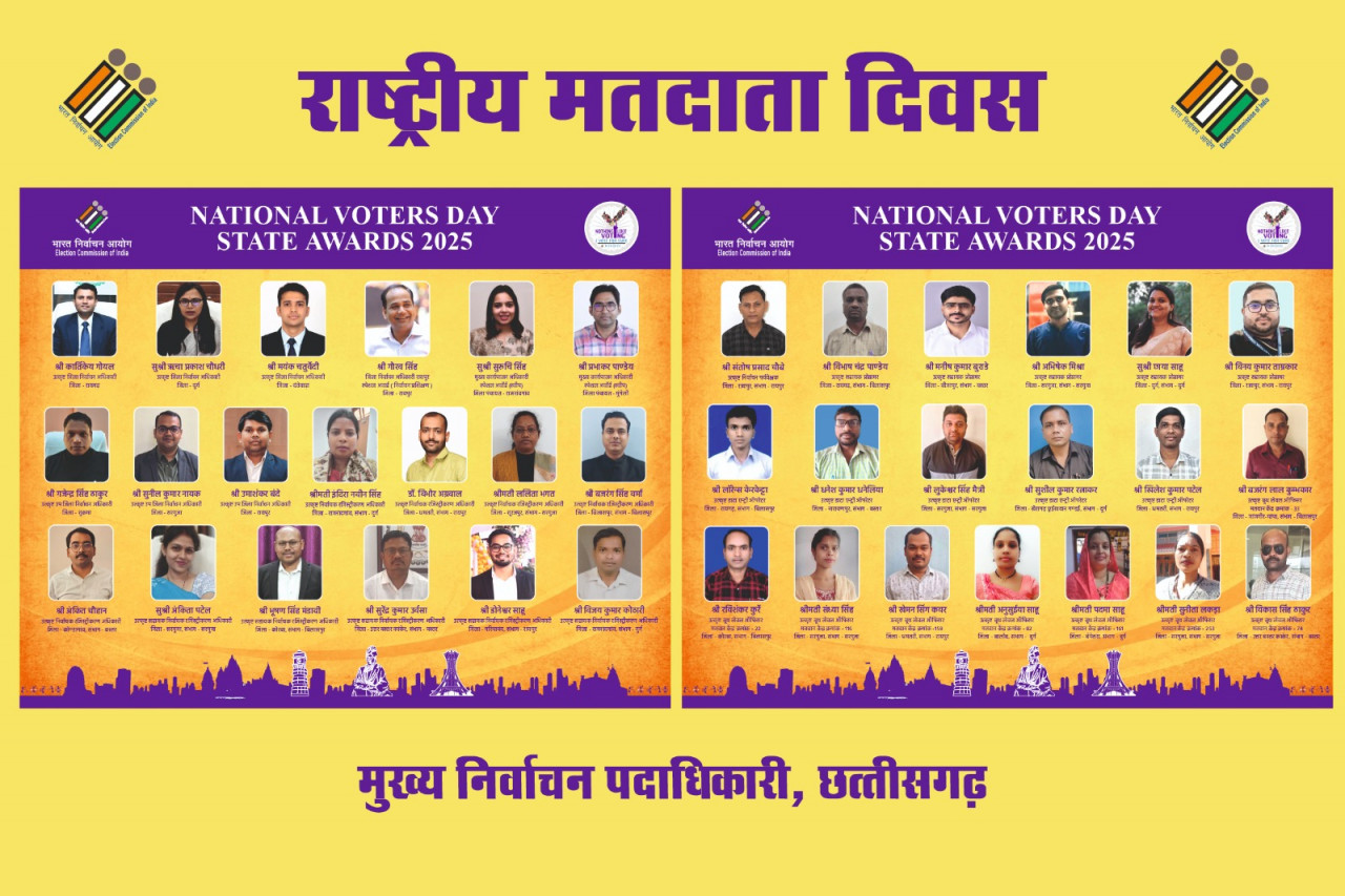  राष्ट्रीय मतदाता दिवस का आयोजन 25 जनवरी को