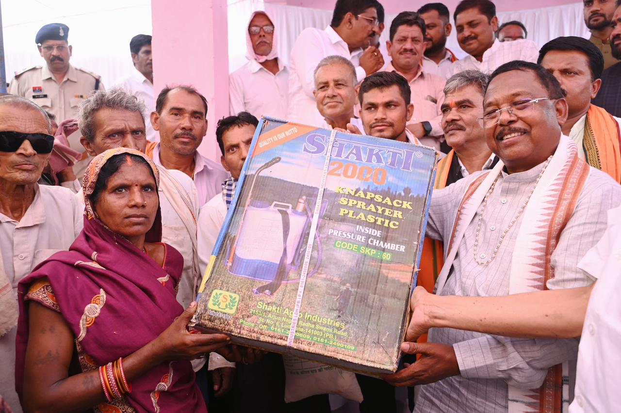  कृषि मंत्री रामविचार नेताम विकसित कृषि संकल्प अभियान में हुए शामिल