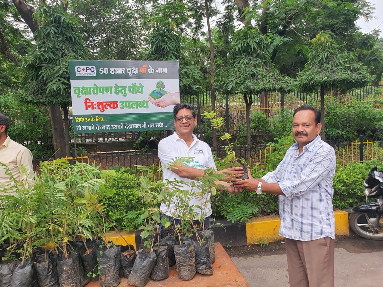 पॉवर कंपनी के वृक्षारोपण महोत्सव में उपभोक्ता भी बन रहे भागीदार