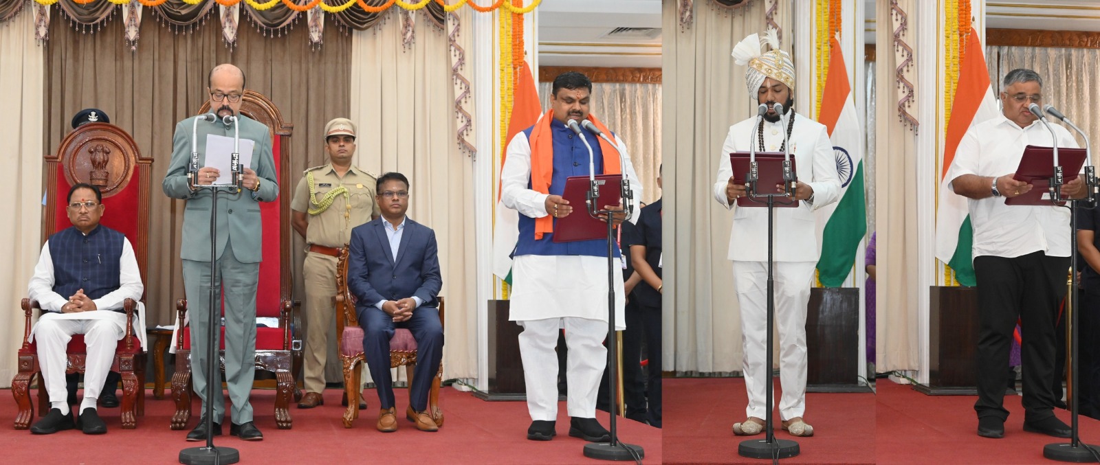 राज्यपाल श्री डेका ने दिलाई मंत्रियों को शपथ