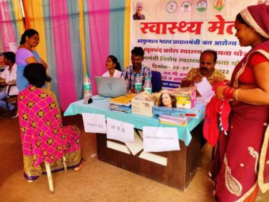 जिले के सभी विकासखंड स्तर में हेल्थ मेला का आयोजन