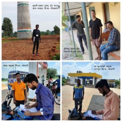 वालंटियरों की ओर से किया जा रहा बंधक श्रमिक सर्वेक्षण