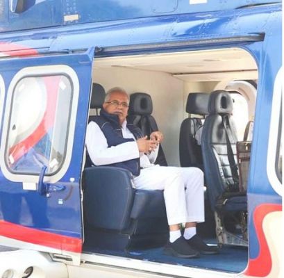 कुम्हारी के लिए रवाना हुए सीएम बघेल