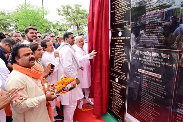 सीएम बघेल ने वैशाली नगर में किया 45 करोड़ के कार्यों का लोकार्पण व भूमिपूजन
