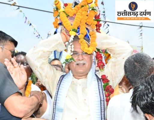 जगन्नाथ मंदिर में रथयात्रा के उद्घाटन के मौके पर मुख्यमंत्री भूपेश बघेल ने की पूजा 