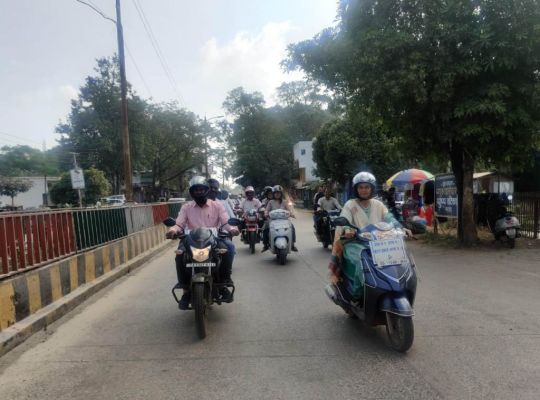   बाईक रैली से दिया गया मतदाता जागरूकता का संदेश