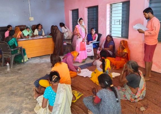 घर-घर सर्वे कर भरवाया जा रहा महतारी वंदन योजना का फॉर्म