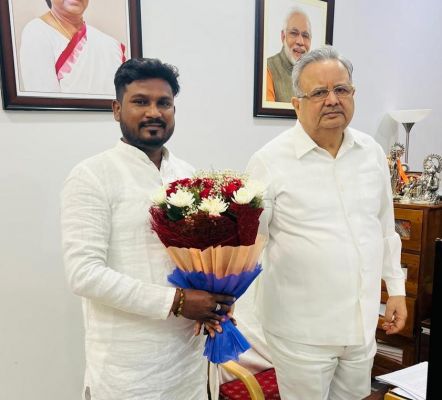  डॉ. रमन से मिले इटंक प्रदेश अध्यक्ष रगड़े