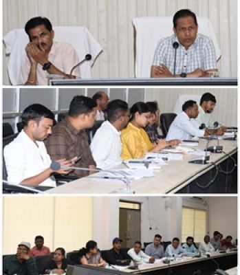  कलेक्टर ने जिले के निर्माण एजेंसियों के कार्यों की समीक्षा की