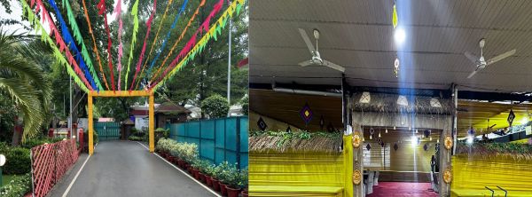 हरेली तिहार मनाने सज गया मुख्यमंत्री निवास