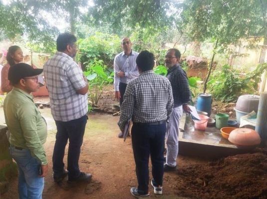 जल जीवन मिशन के संचालक डॉ. सर्वेश्वर नरेन्द्र भुरे ने किया कार्यों का निरीक्षण