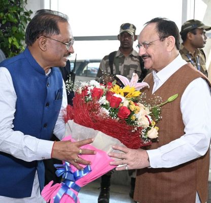  छत्तीसगढ़ के जनादेश परब में शामिल होने केन्द्रीय स्वास्थ्य मंत्री श्री नड्डा रायपुर पहुंचे