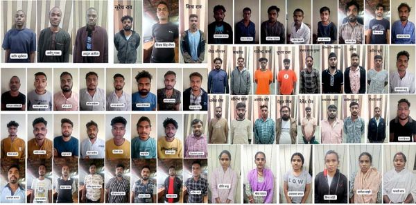 ऑपरेशन साइबर शील्ड : 40 स्थानों पर छापा, 62 साइबर ठग गिरफ्तार