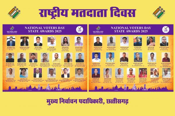  राष्ट्रीय मतदाता दिवस का आयोजन 25 जनवरी को