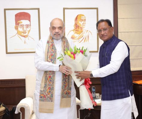 छत्तीसगढ़ के मुख्यमंत्री विष्णुदेव साय ने केंद्रीय गृहमंत्री से की मुलाकात
