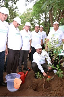 पॉवर कंपनी अध्यक्ष डॉ. रोहित यादव ने किया 50 हजार पौधे लगाने का आगाज