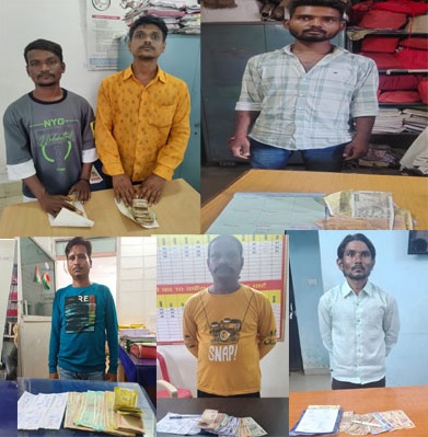 सटोरियों पर चला पुलिस का डंडा, नगदी-सट्टापट्टी सहित 16 सपड़ाए...