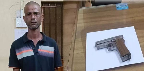 पिस्टल ले कर घूम रहा था युवक, पुलिस ने किया गिरफ्तार...