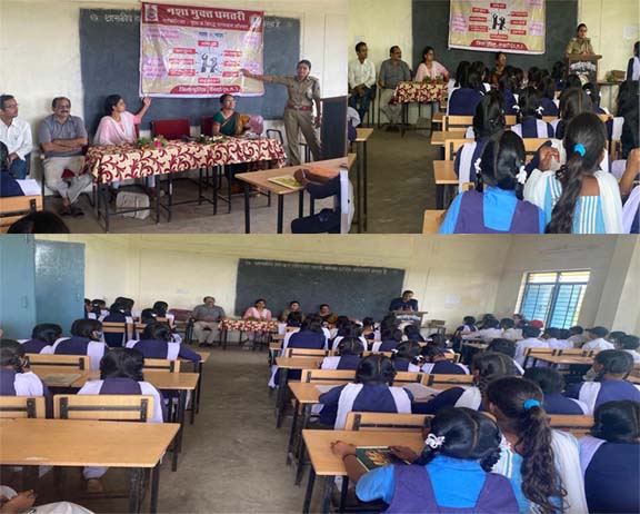 शास हाई स्कूल सोरिदभाट में नशामुक्त धमतरी अभियान, बच्चों को बताए गए नशे के दुष्प्रभाव 