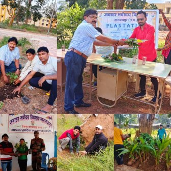 जवाहर नवोदय विद्यालय ने सूपगांव में किया पौधरोपण