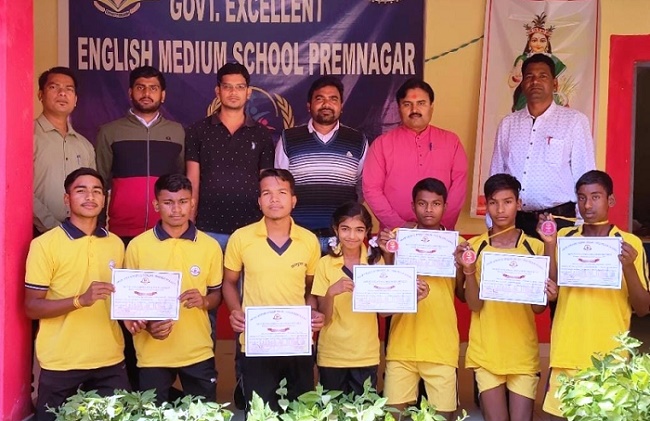 राज्य स्तरीय क्रीडा प्रतियोगिता में आत्मानंद स्कूल की छात्रों का उत्कृष्ट प्रदर्शन