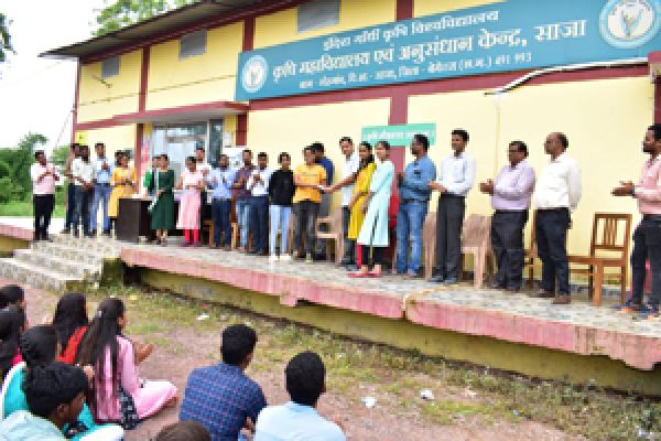 कुमारी देवी चौबे कृषि महाविद्यालय में हरेली पर्व मनाया गया