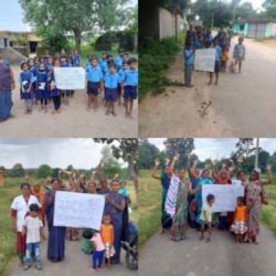 राष्ट्रीय पोषण माह : आंगनबाड़ी केन्द्रों में पोषण वाटिका का किया गया निर्माण