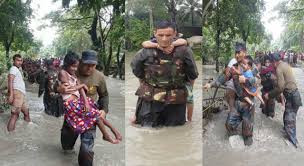 सेना ने चलाया बचाव अभियान, भारी बारिश से हालात बिगड़े
