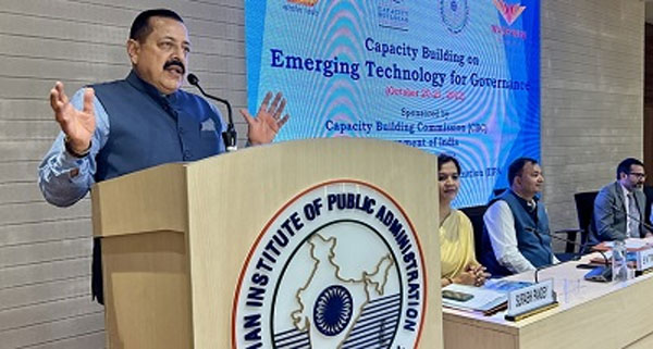 30 लाख से अधिक सरकारी कर्मचारियों को उभरती प्रौद्योगिकी में प्रशिक्षित किया जाएगा : जितेन्द्र सिंह