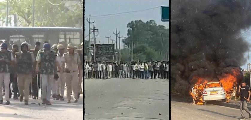  हरियाणा में हिंसा के बाद तनाव, 6 जिलों में धारा 144