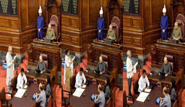 राज्यसभा में नौ नये सदस्यों ने ली शपथ