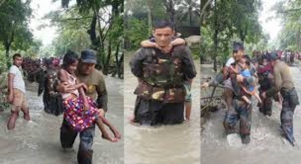 सेना ने चलाया बचाव अभियान, भारी बारिश से हालात बिगड़े