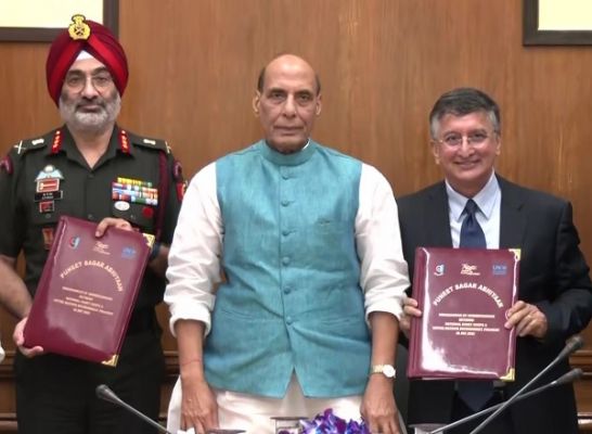 राजनाथ सिंह की उपस्थिति में एनसीसी और यूएनईपी ने समझौता ज्ञापन पर किए हस्ताक्षर