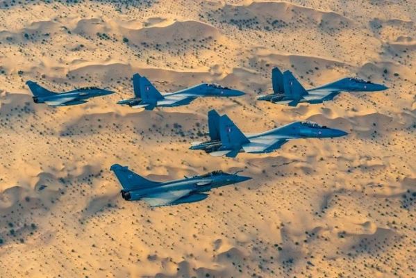 जोधपुर के आसमान में फ्रांस-भारत के जांबाजों ने दिखाया जौहर...