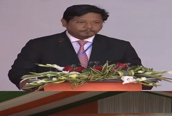 मेघालय में कॉनरेड संगमा ने दूसरी बार राज्&zwj;य के मुख्&zwj;यमंत्री पद की शपथ ली