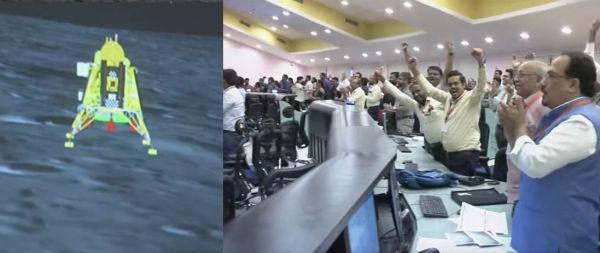 भारत ने रचा इतिहास : चाँद की सतह पर उतरा चंद्रयान