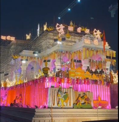 नए मंदिर में पांच बार होगी रामलला की आरती