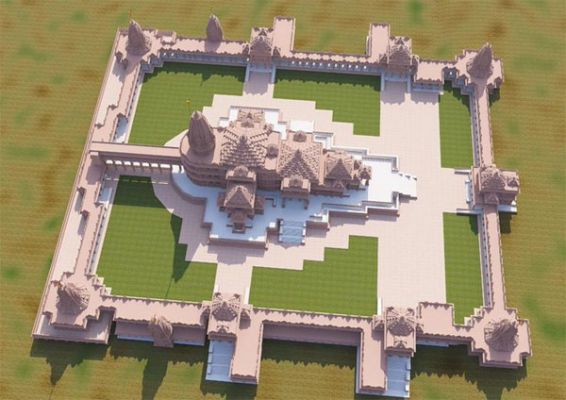 पारंपरिक नागर शैली में बनाया गया है तीन मंजिला राम मंदिर