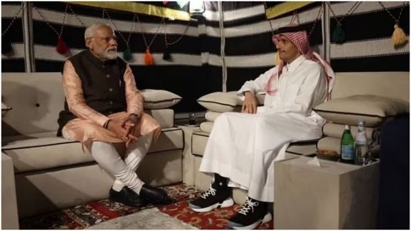 कतर के प्रधानमंत्री से मिले पीएम मोदी, बोले- शानदार रही हमारी बैठक