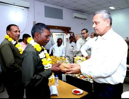 राष्ट्रीय लाइनमैन दिवस पर सम्मानित हुए लाइनमैन