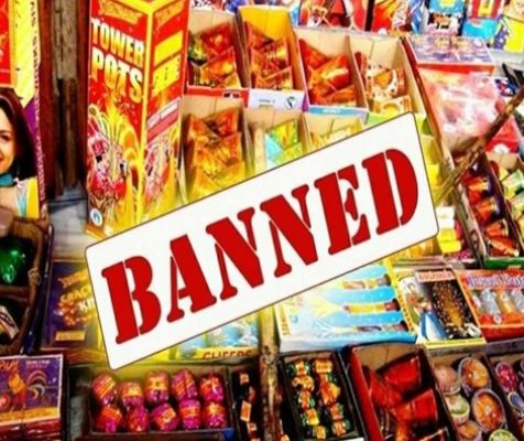 सरकार ने पटाखों के निर्माण व ऑनलाइन बिक्री पर लगाया बैन